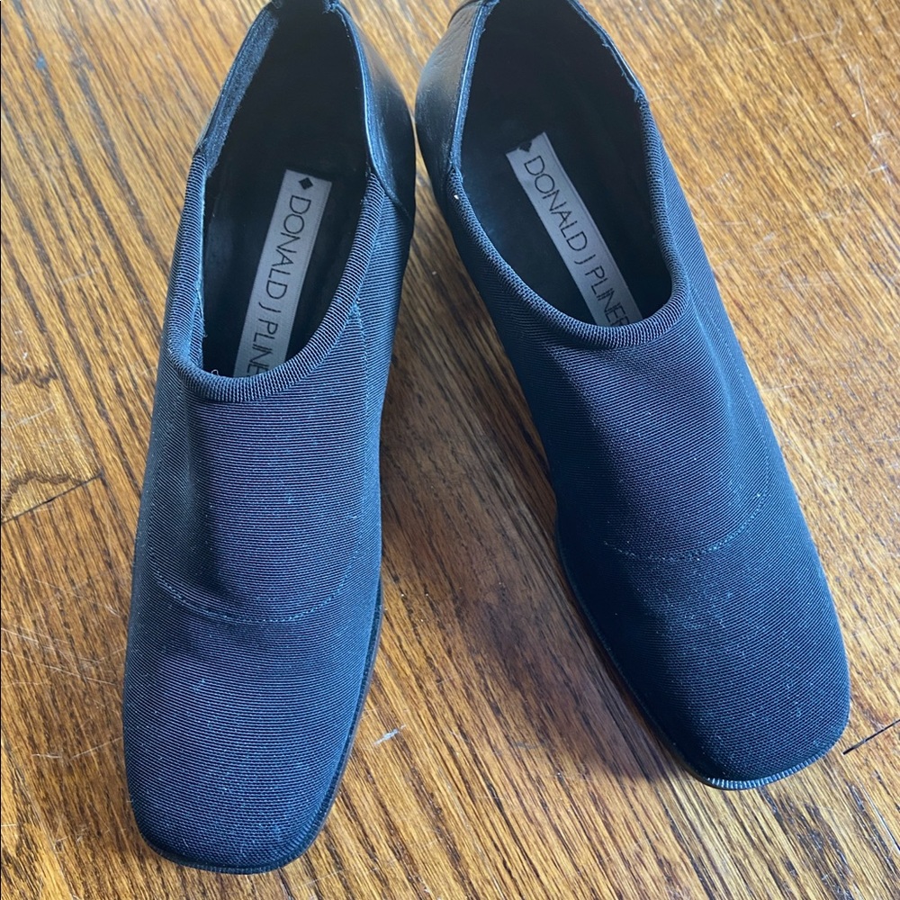Donald Pliner Black Stretch Shoe/ Bootie